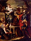 Francesco Solimena Canvas Paintings - Rebecca And Eliezer At The Well